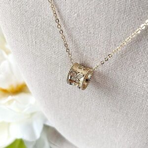 Elegant Gold Butterfly Pendant Necklace